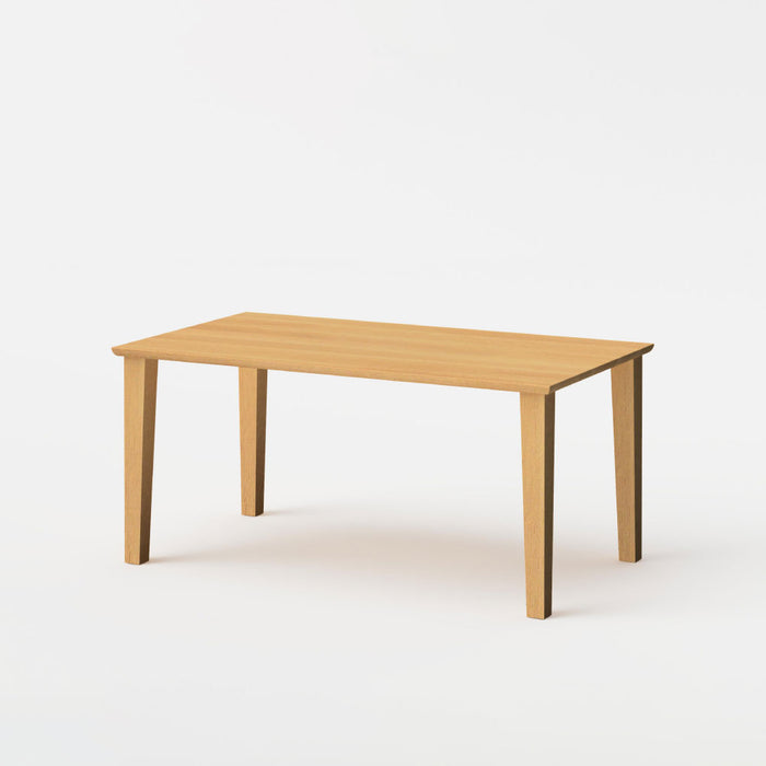 テーブル（長方形天板×角テーパー脚）/W150/角面型/ホワイトオーク