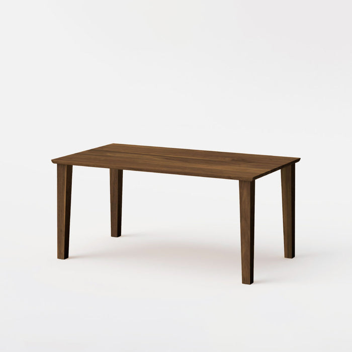 テーブル（長方形天板×角テーパー脚）/W150/角面型/ウォルナット