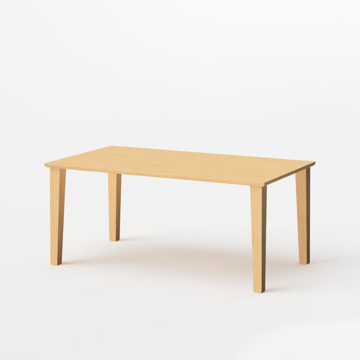 テーブル（長方形天板×角テーパー脚）/W160/丸面型/ビーチ