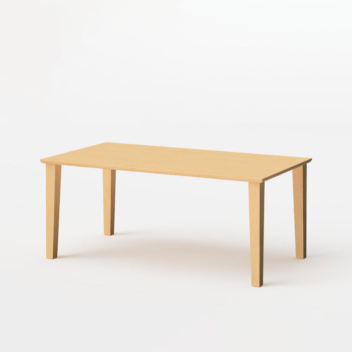 テーブル（長方形天板×角テーパー脚）/W165/角面型/ビーチ