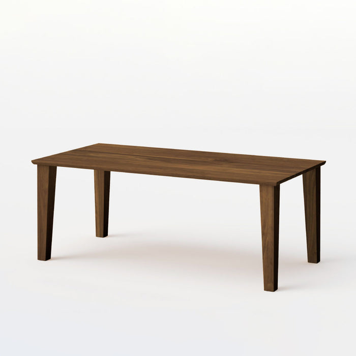 テーブル（長方形天板×角テーパー脚）/W180/角面型/ウォルナット