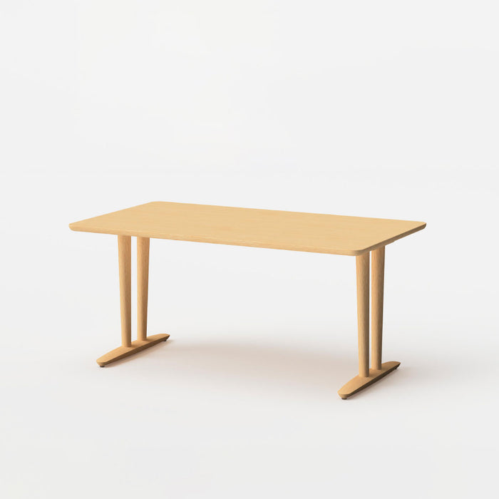 テーブル（角丸形天板×V脚）/W150/丸面型/ビーチ