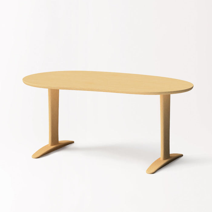 テーブル（豆型天板）/W160/角面型/ビーチ
