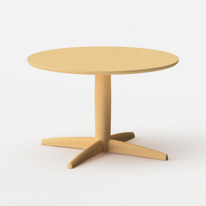 テーブル（丸形天板×1本脚）/Φ110/船底面型/ビーチ