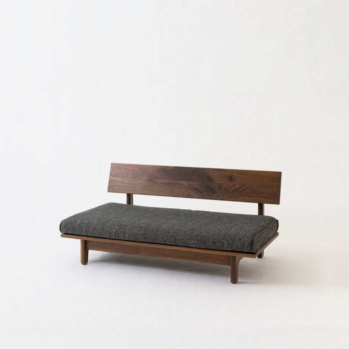 ソファ（肘なし）/2P（幅147.5cm） /ウォルナット（節入り）