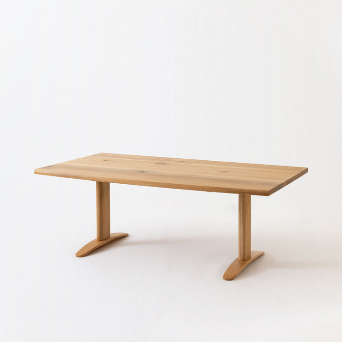 テーブル（片側R形天板）/W180 /LDタイプ /ホワイトオーク（節入り）