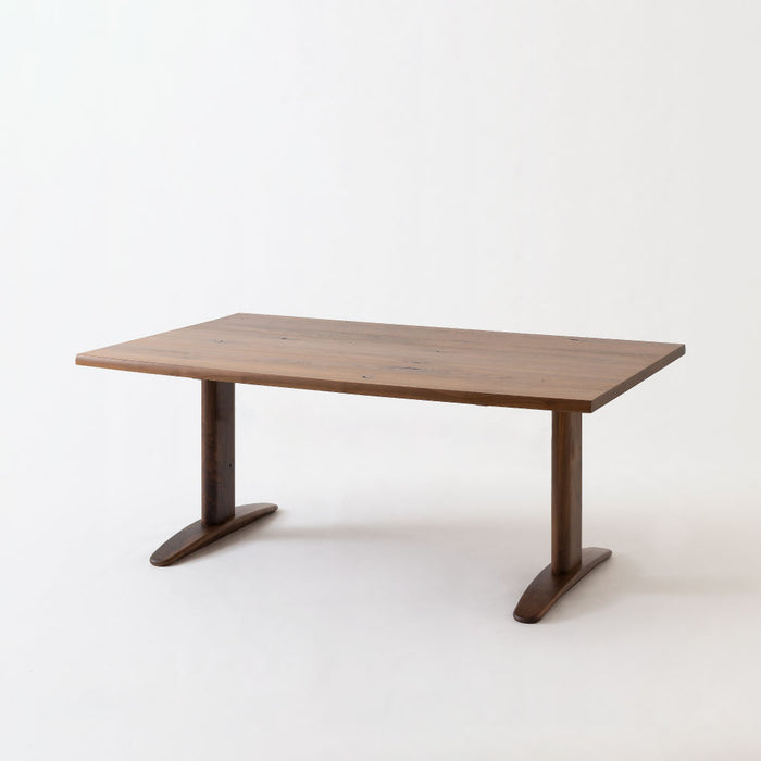 テーブル（片側R形天板）/W180 /レギュラータイプ /ウォルナット（節入り）