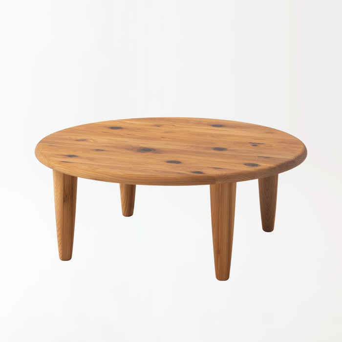 フロアテーブル（円形）/Φ105 /スギ（圧縮板目材 節入り）